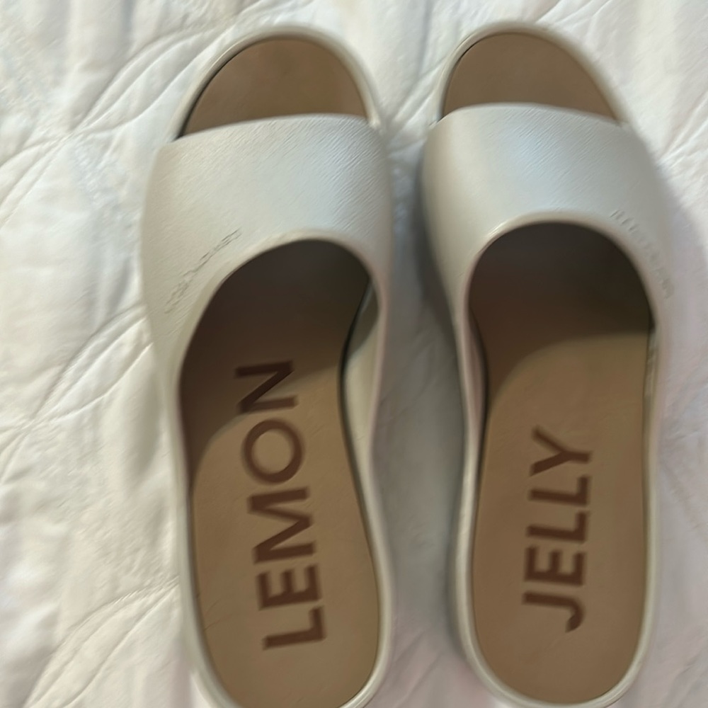 Lemon Jelly Platform Sandals